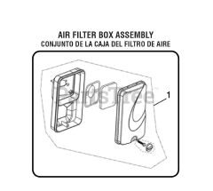 PowerStroke PS 903500 D (090079254) - PowerStroke 3500 Watt Generator General Assembly (AIR FILTER BOX ASSEMBLY)
