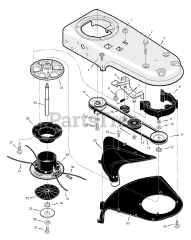 Murray TM5000x50D - Murray Walk-Behind Trimmer (2003) Trimmer Head Assembly
