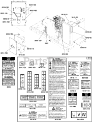 Briggs & Stratton 076157-00 - Briggs & Stratton 40kW Liquid Cooled Home Standby Generator Decals Group - Circuit Protection