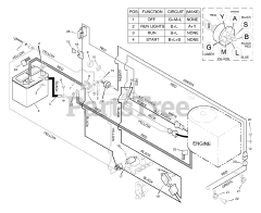 Murray 40907x20C - Murray 40" Lawn Tractor (1996) Electrical System