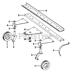 Cub Cadet Accessory - Cub Cadet 41" Rear Rake Rake and Connections