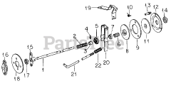Cub Cadet 1604 (143-580-100) - Cub Cadet Garden Tractor Clutch &amp; Controls-582
