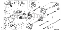 Honda BF130 A2 XA (BZBE) - Honda Marine Engine, Made in Japan (SN: BZBE-1300001 - BZBE-1400000) CONTROL PANEL + LIGHT SWITCH KIT