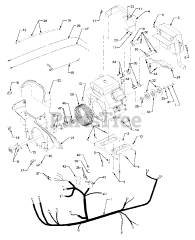 Cub Cadet GT 3204 (14A-671-710) - Cub Cadet Garden Tractor Driveshaft And Engine Connections