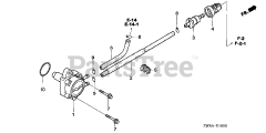Honda BFP9.9 D5 LHA (BABJ) - Honda Outboard Engine, Made in Japan (SN: BABJ-1400001 - BABJ-1499999) FUEL PUMP