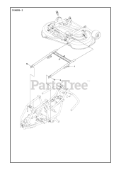 Husqvarna R 112 C (967178402) - Husqvarna Swedish Riding Mower (2021-01) CHASSIS REAR 2