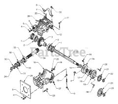Cub Cadet 629 (590-629-100) - Cub Cadet 50" Rotary Tiller Attachment att Gearbox