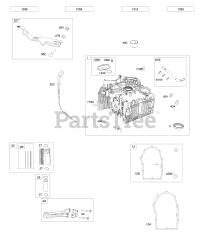 Briggs & Stratton 541777-0110-E1 - Briggs & Stratton Vertical Engine Cylinder, Pistons/Rings/Connecting Rods