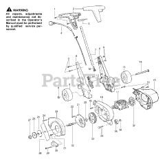 Weed Eater PE 225 - Weed Eater Edger, Electric Edger Assembly