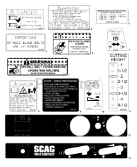 Scag SCR48-25CH - Scag Cougar 48" Zero-Turn Mower, 25hp Kohler (SN: 6460001 - 6469999)