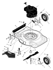 Murray 202010x92A - Murray 20" Walk-Behind Mower (2002) Mower Housing Assembly