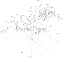 Toro 60216 C (MMX-658H-S) - Toro Mortar Mixer (SN: 404320000 - 999999999) Drive Assembly