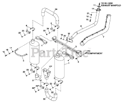 Generac QT04524KNSX - Generac 45kW Home Standby Generator (SN: 7060619 - 7060619) (2012) Muffler Exhaust (0G1146)