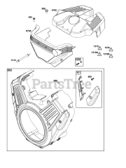 Briggs & Stratton 61E377-0041-J1 - Briggs & Stratton Horizontal Engine Blower Housing Group