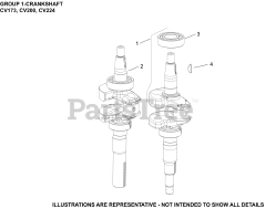 Kohler CV224-3003 - Kohler Command PRO Engine, Basic Version, 11.0 ft-lbs, 224cc 01 CrankShaft