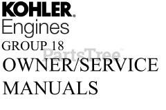 Kohler CV20-65597 - Kohler Command PRO Engine, Made for Scag, 20hp, 14.9kW 18 Owners/Service Manual