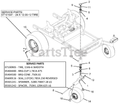 Gravely 992262 (Pro-Turn 260) - Gravely Pro-Turn 60" Zero-Turn Mower, EFI (SN: 040000 - 040999)