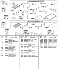 Briggs & Stratton 587447-0205-E2 - Briggs & Stratton Horizontal Engine Engine Gasket Set, Valve Gasket Set