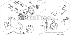 Honda BF200 A4 XA (BAEJ) - Honda Marine Engine, Made in Japan (SN: BAEJ-1200001 - BAEJ-1299999) REMOTE CONTROL (FLUSH MOUNT TYPE) (L.)