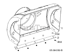 Poulan Pro PR 240 (961920067-02) - Poulan Pro Snow Thrower (2015-06) AUGER HOUSING IMPELLER