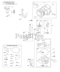 Briggs & Stratton 31Q777-0466-E1 - Briggs & Stratton Vertical Engine CAMSHAFT, CRANKSHAFT, CYLINDER, ENGINE SUMP, GASKET SET - ENGINE, LUBRICATION, PISTON, RINGS, CONNECTING ROD