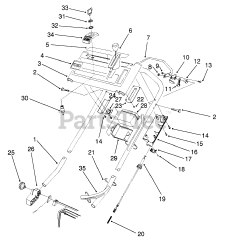 Toro 20926 B - Toro 48cm Rear Bagging Walk-Behind Mower (SN: 010000001 - 019999999) (1991)