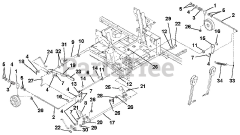 Gravely 992217 (PM 260H) - Gravely Pro-Master 60" Zero-Turn Mower, 31hp Kawasaki (SN: 041000 - 049999) Brake Linkage