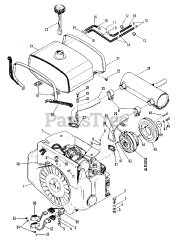 Simplicity 9020 (1690145) - Simplicity Power Max Garden Tractor, 19.5hp
