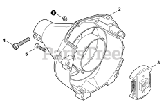Echo GT-225 SF - Echo String Trimmer (SN: U74314001001 - U74314999999) Fan Case S/N U74314001001 - U74314051000