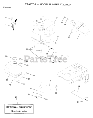 Electrolux/AYP YC 12542 A - Electrolux/AYP Lawn Tractor (1995) ENGINE