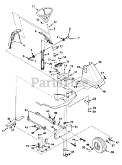 Homelite RMX 11 E (UT-32018-A) - Homelite Rear-Engine Riding Mower Steering And Mower Lift