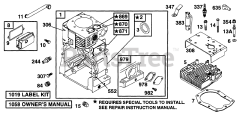 Briggs & Stratton 171432-1111-01 - Briggs & Stratton Horizontal Engine Cylinder, Head