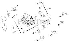 Kohler M10-461535 - Kohler Magnum Engine, Made for Weavers, 10hp, 7.5kW Fuel Pump (Threaded) 14-10-507 REV 3/15/2006 to show group description.