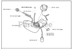 Husqvarna 325 RXT - Husqvarna String Trimmer (2000-10) Fuel Tank