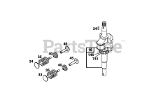 Briggs & Stratton 12E802-0832-XX - Briggs & Stratton Vertical Engine Crankshaft