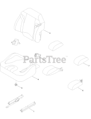 Toro 18740 TE - Toro 122cm Z Master Revolution Zero-Turn Mower (SN: 400000000 - 415162083) Seat Assembly No. 145-8421