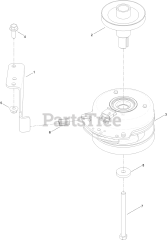 Toro 74776 (MX 5025) - Toro 50" TimeCutter Zero-Turn Mower (SN: 400000000 - 401070523) Clutch Assembly