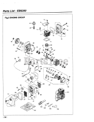 RedMax EB 6200 - RedMax Backpack Blower (SN: 826551 & Above) (1999-03)
