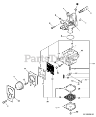 Echo SRM-210 - Echo String Trimmer (SN: 07001001 - 07999999) Carburetor -- RB-K70A  S/N: 07004318 - 07999999