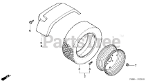 Honda H5518 NA2/D (TZAC) - Honda Multi-Purpose Tractor, Made in Japan (SN: TZAC-3500001 - TZAC-3599999) REAR WHEEL