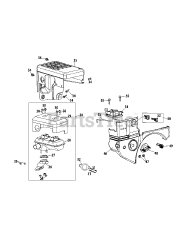 Troy-Bilt 375-SU - Troy-Bilt Engine 375-SU Muffler &amp; Air Housing