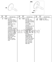 Briggs & Stratton 185437-0276-E1 - Briggs & Stratton Horizontal Engine Camshaft