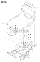 Husqvarna PT 26 D - Husqvarna Swedish Riding Mower (Original) CHASSIS &amp; ENCLOSURES 3