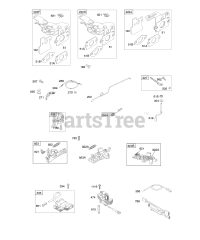 Briggs & Stratton 126602-0502-E1 - Briggs & Stratton Vertical Engine Controls, Flywheel Brake, Governor Spring, Ignition