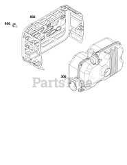 Briggs & Stratton 124P02-0007-F1 - Briggs & Stratton Vertical Engine Exhaust Group