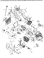 Tecumseh OHSK55-69511C - Tecumseh Engine Engine Parts List #1