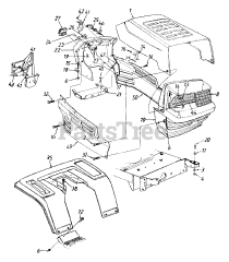 Yard Machines 13AN695G088 - Yard Machines Lawn Tractor (1999) (Montgomery Ward) Hood Style 5