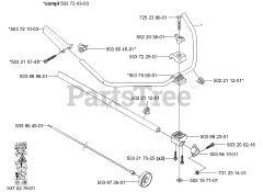 Husqvarna 326 RX - Husqvarna String Trimmer (2001-03) RX Handle / Shaft