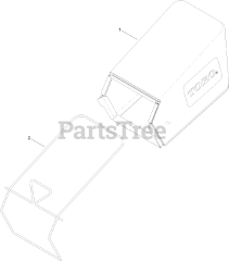Toro 20339 - Toro 22" Recycler Walk-Behind Mower with SmartStow (SN: 400000000 - 401999999) Rear Bag Assembly