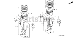 Honda GX640 SD1/A (GAAD) - Honda Engine, Made in Japan (SN: GAAD-1030001 - GAAD-9999999) PISTON